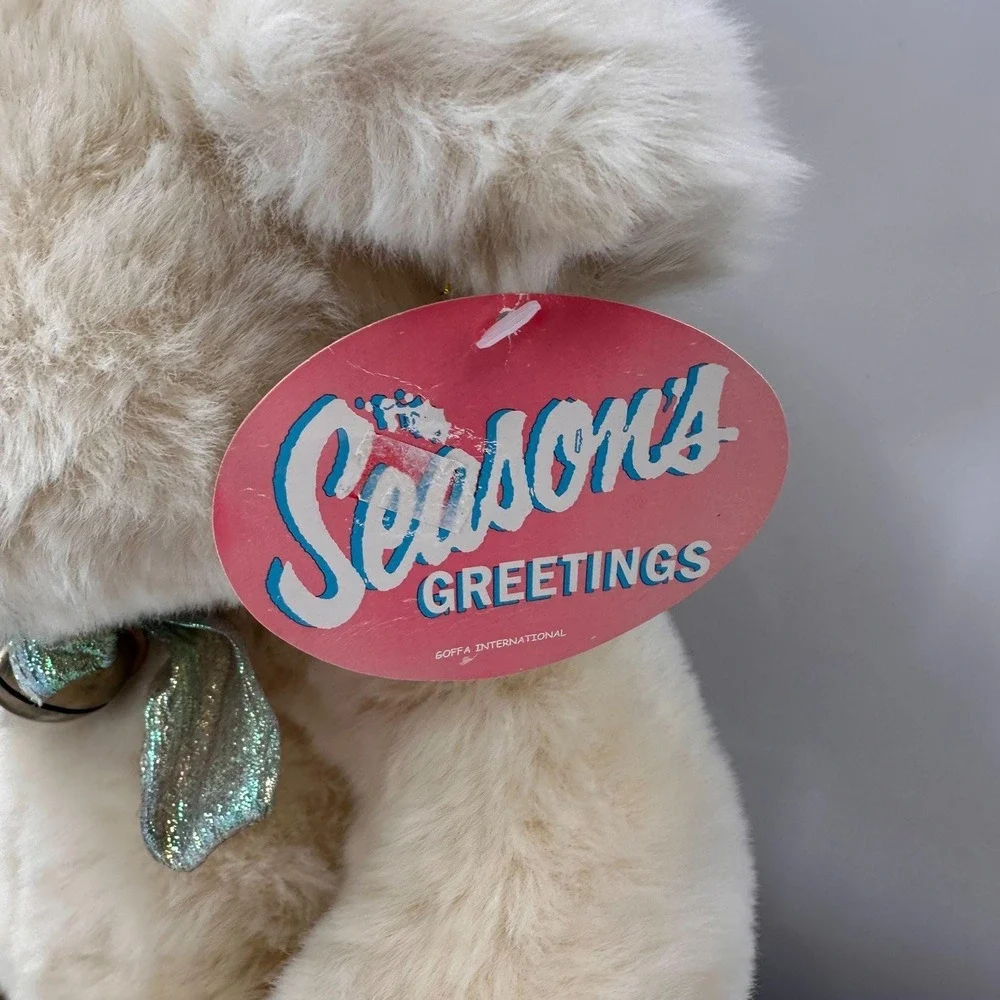 Seasons Greetings Teddy‎ Bear Jingle Bell Bow Plush 12